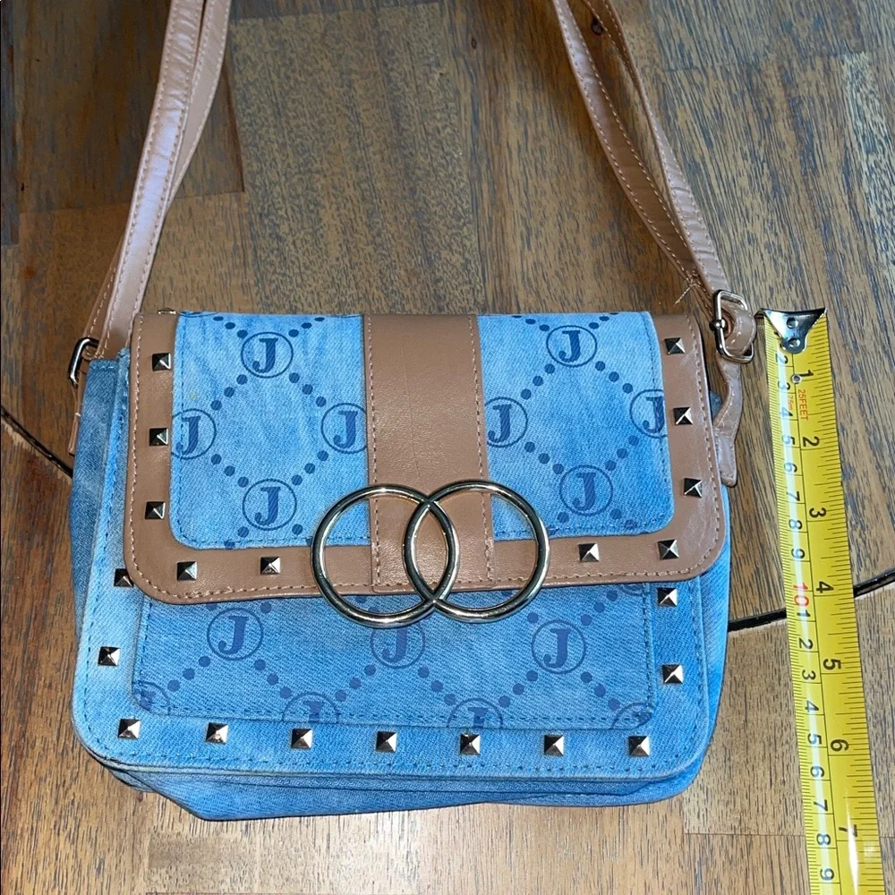 Denim and Brown Girls Justice Purse